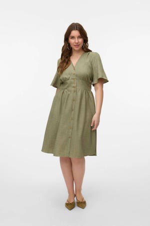 midi jurk groen