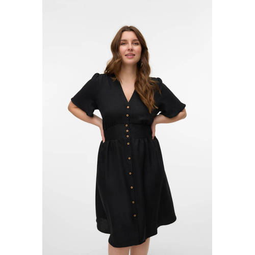 VERO MODA CURVE midi jurk zwart afbeelding