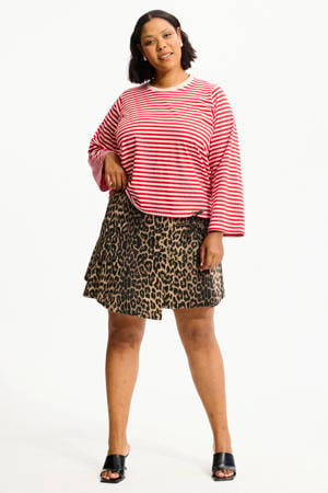 gestreept T-shirt rood