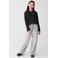 Shoeby high waist straight leg jeans grey denim met strass steentjes