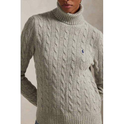 Polo Ralph Lauren top met wol lichtgrijs afbeelding