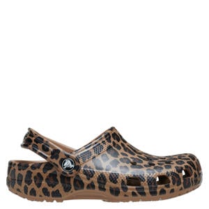 Schoolkind/Tiener clogs bruin/panterprint