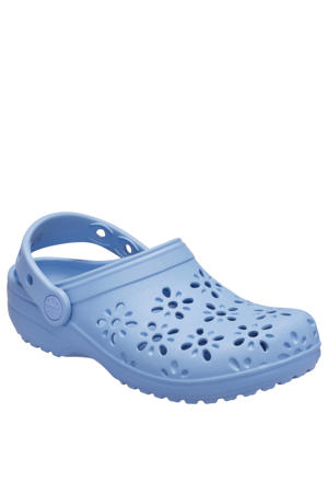 Peuter/Kleuter classic floral cut out clogs blauw