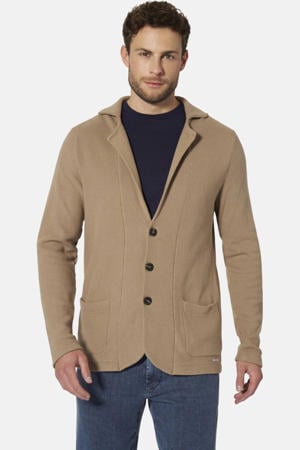 katoenen gebreid vest Plus Size - beige