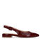 Manfield lakleren slingback loafers bordeaux