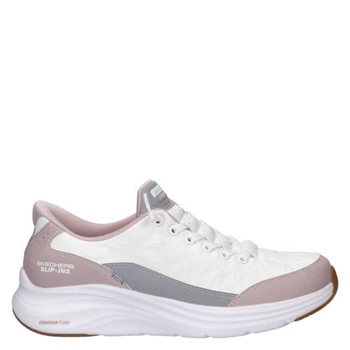 Skechers Hands Free Slip-Ins Contour Foam slip-on sneakers wit/roze afbeelding