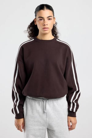 cropped trui donkerbruin