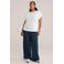 WE Fashion Curve T-shirt met structuur- wit