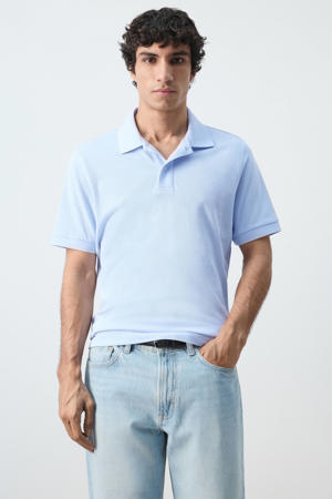 regular polo blauw