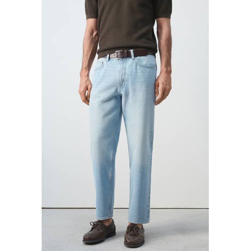 Mango Man tapered jeans blauw afbeelding