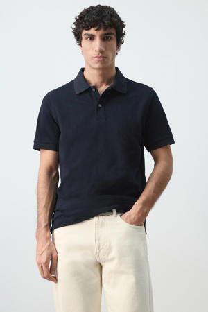 regular polo donkerblauw