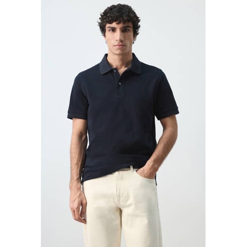 Mango Man regular polo donkerblauw afbeelding