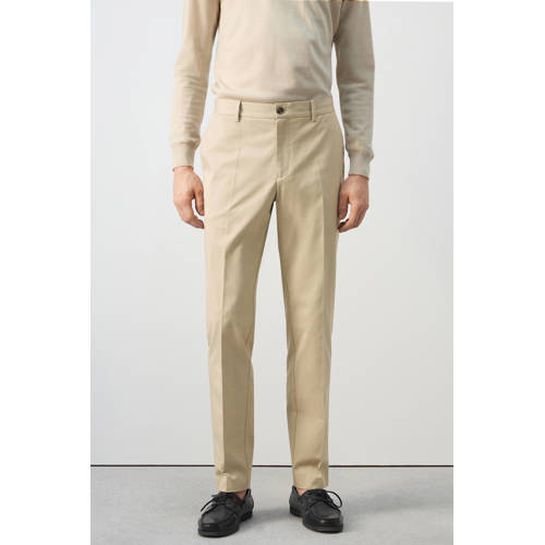 Mango Man slim chino beige afbeelding