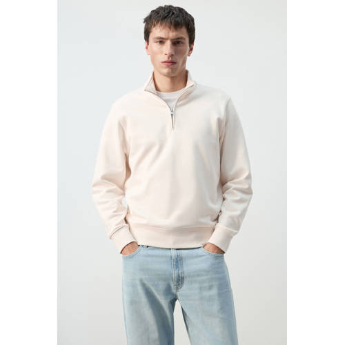 Mango Man sweater ecru afbeelding