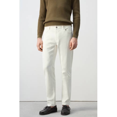 Mango Man slim fit jeans ecru afbeelding