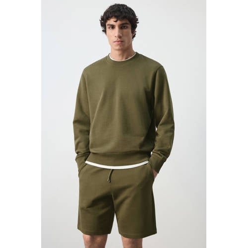 Mango Man sweater donkergroen afbeelding