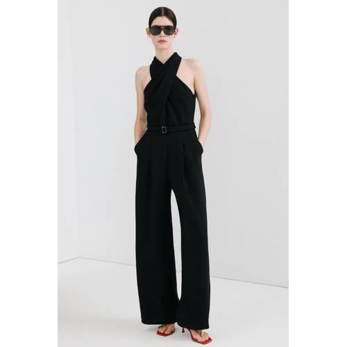Mango Aansluitend jumpsuit zwart afbeelding