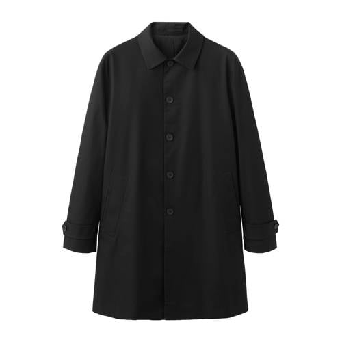 Mango Man trenchcoat zwart afbeelding