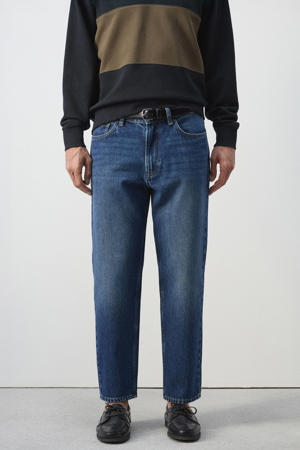 tapered jeans blauw