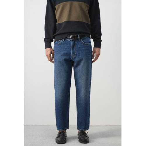 Mango Man tapered jeans blauw afbeelding