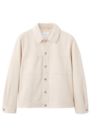 denim spijkerjas beige