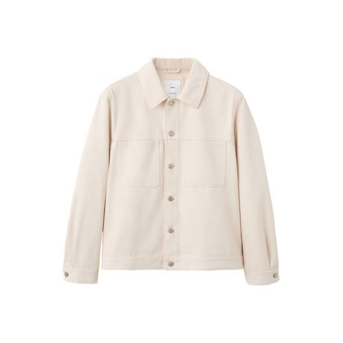 Mango Man denim spijkerjas beige afbeelding