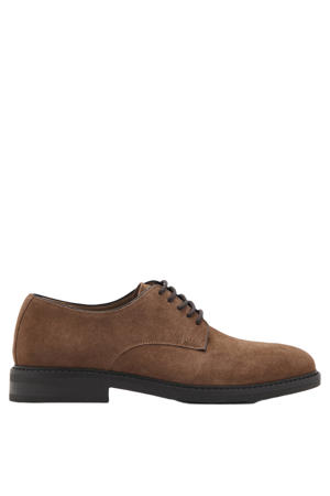 suède veterschoenen bruin