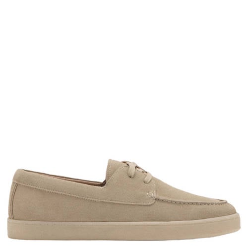 Mango Man suède veterschoenen beige afbeelding