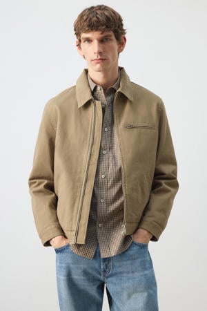 spijkerjas beige