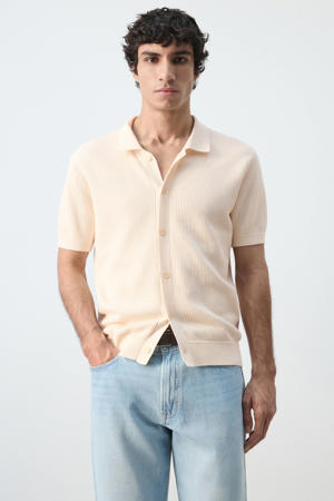 regular casual overhemd beige