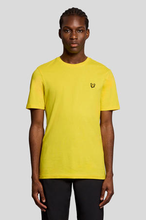 regular T-shirt geel