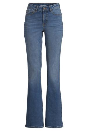 high waist flered jeans dark blue