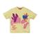 Z8 kids T-shirt Alisha lichtgeel/roze/paars