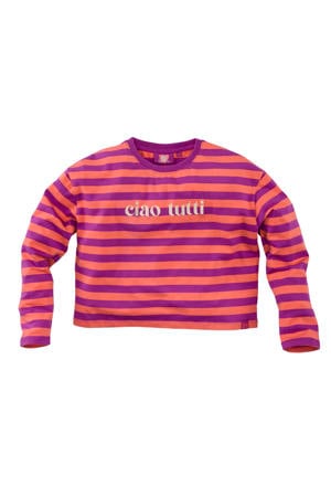 longsleeve Adriana violet/oranje