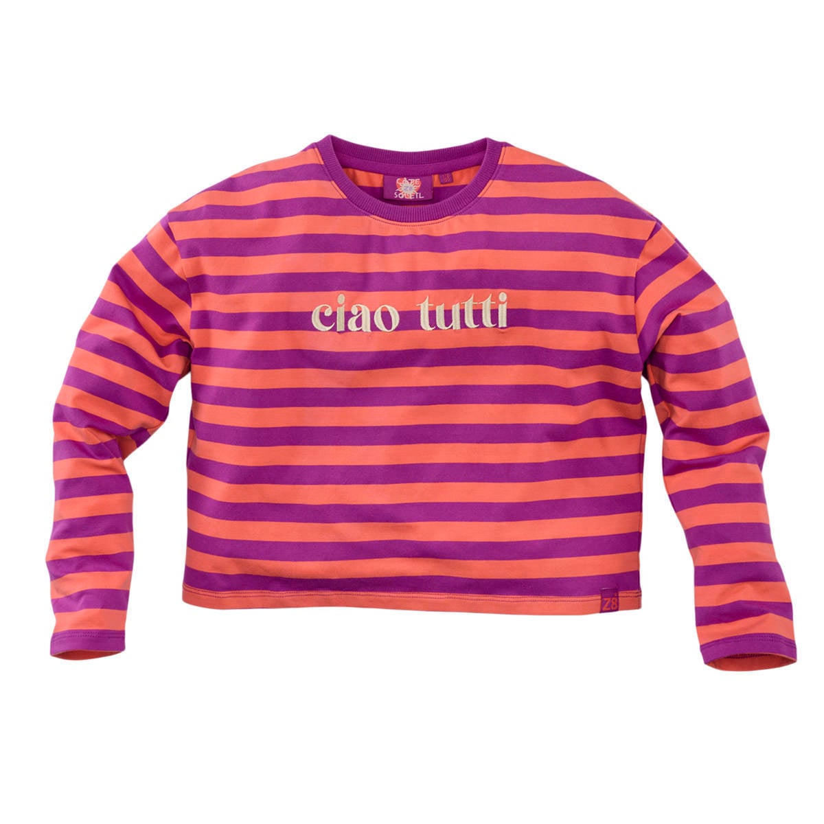 Z8 kids longsleeve Adriana violet/oranje | wehkamp