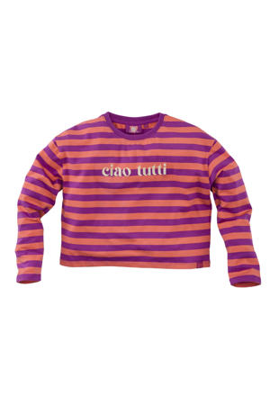longsleeve Adriana violet/oranje