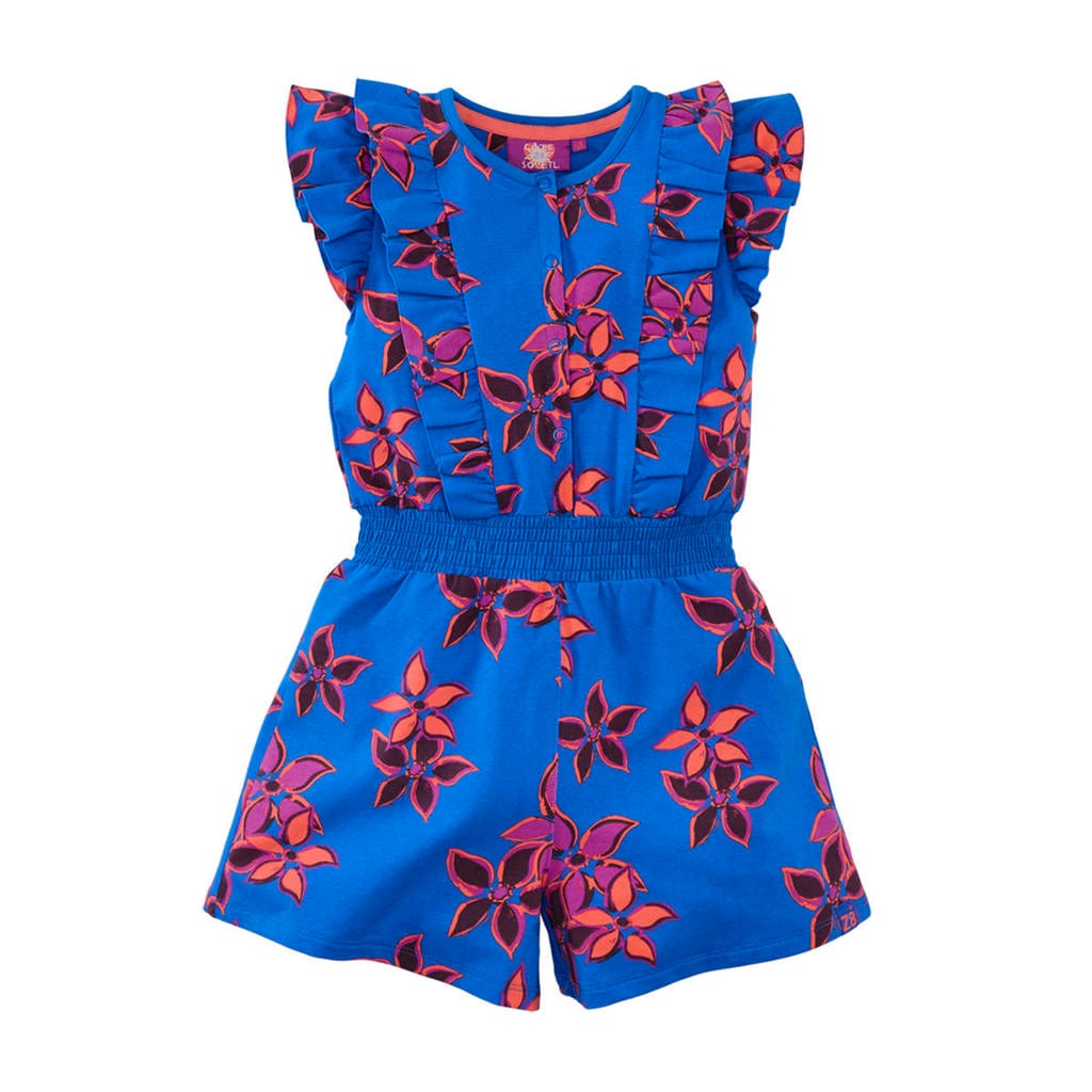 Z8 kids playsuit Firdaous blauw/oranje/paars