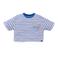 Z8 kids cropped T-shirt Mint blauw/wit