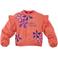 Z8 kids sweater Zumra met ruches koraal/violet
