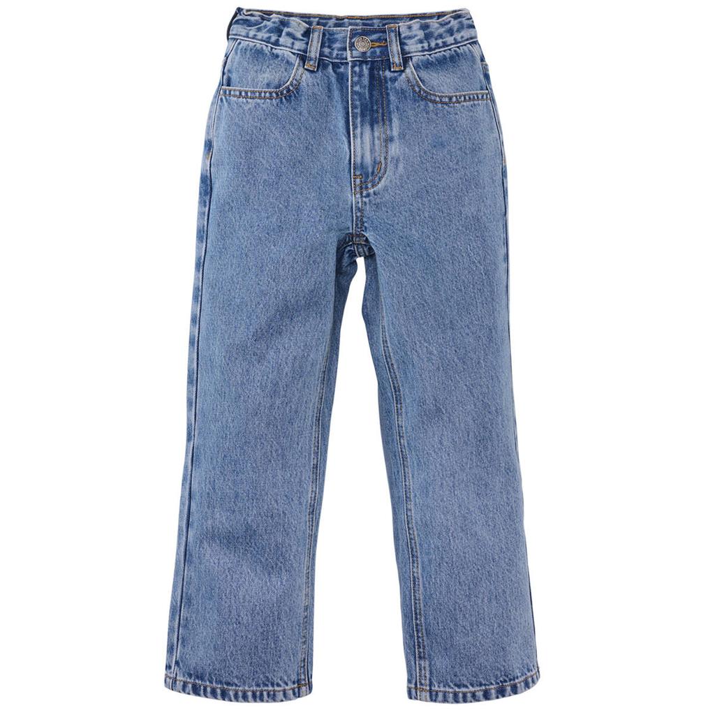 Light blue denim jongens Z8 kids regular fit jeans Timeo van denim met effen