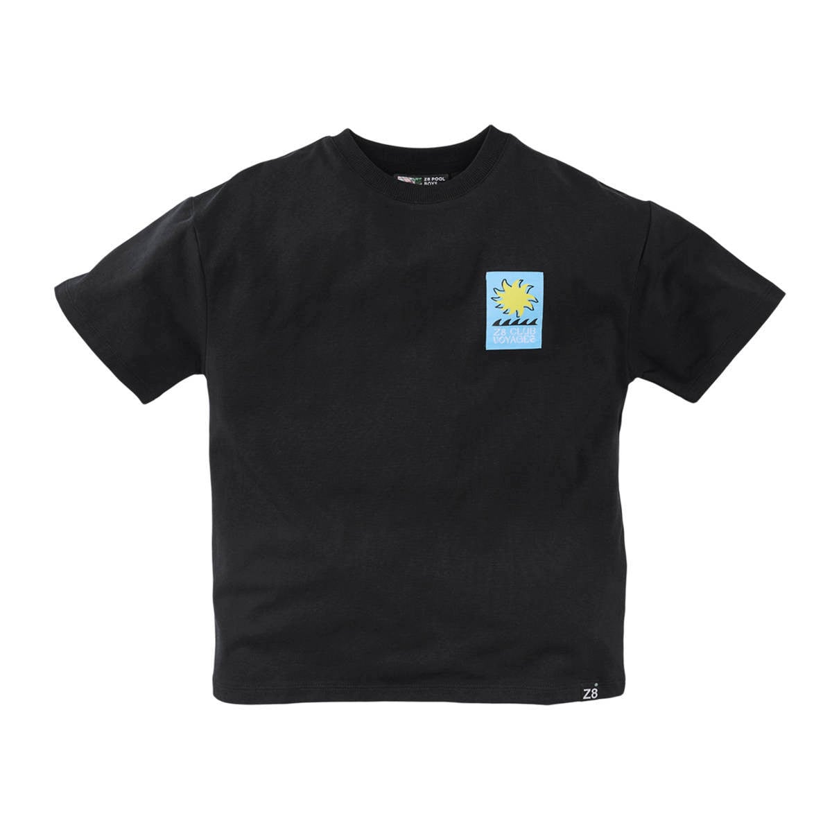 Z8 kids T-shirt Thierno met backprint zwart/geel | wehkamp