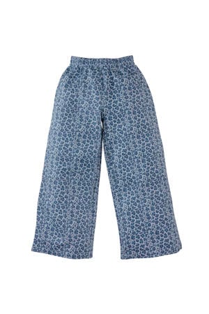 wide leg jeans Selin panterprint blauw