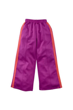 wide leg broek Zuzanna violet/koraal