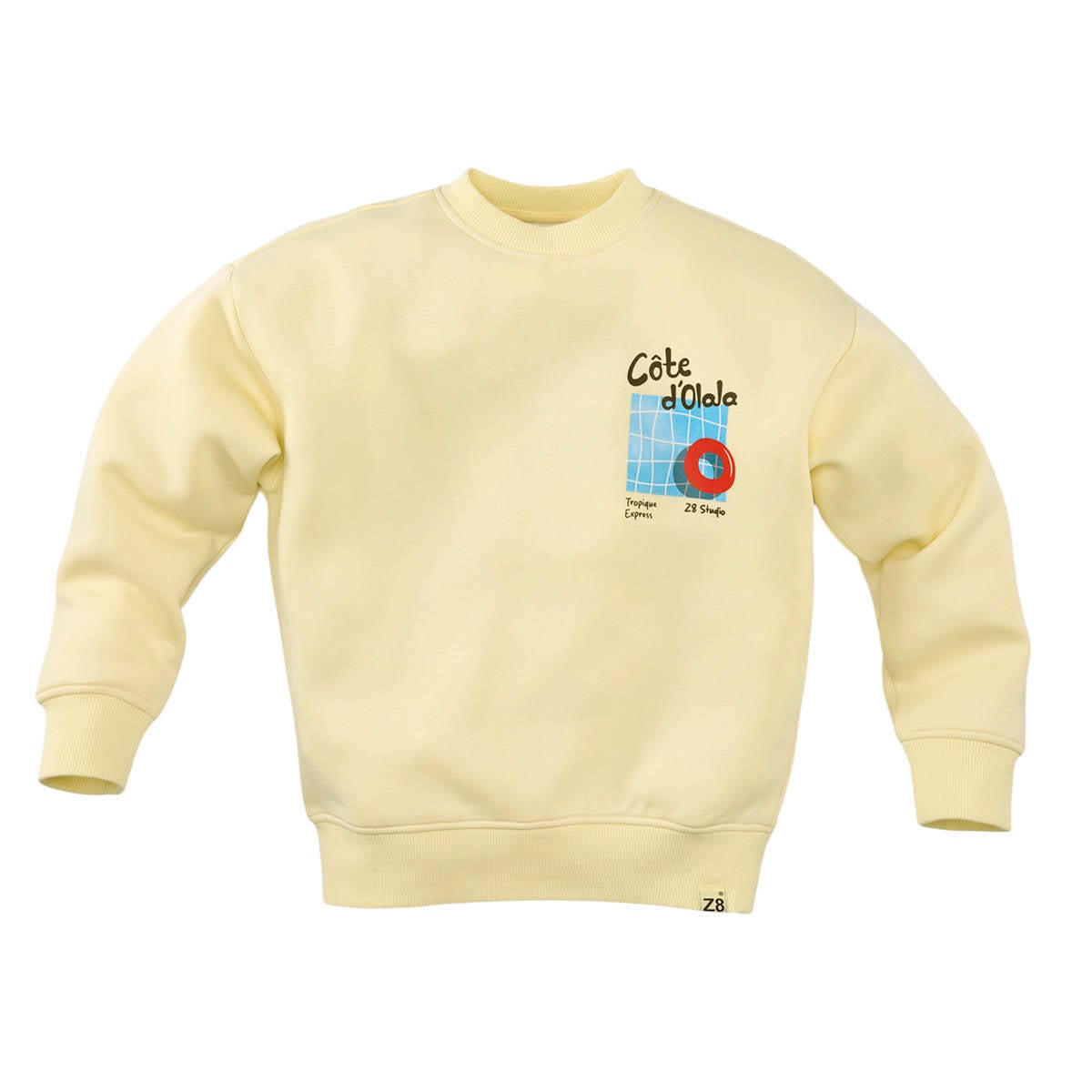 ゆる〜様　1本 Z8 kids sweater Xavi met backprint lichtgeel | wehkamp
