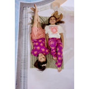thumbnail: Z8 kids T-shirt Yinthe violet/oranje/lichtroze