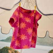 thumbnail: Z8 kids T-shirt Yinthe violet/oranje/lichtroze