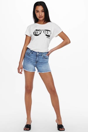 denim skinny regular waist short