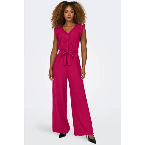 ONLY A-lijn jumpsuit broderie afbeelding
