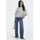 ONLY gebloemde sweater grijs