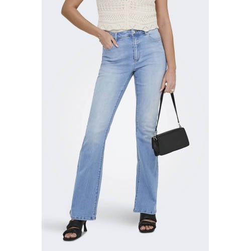 ONLY Onlmila High Waist Flared Dnm Sij high waist flared jeans light blue denim afbeelding